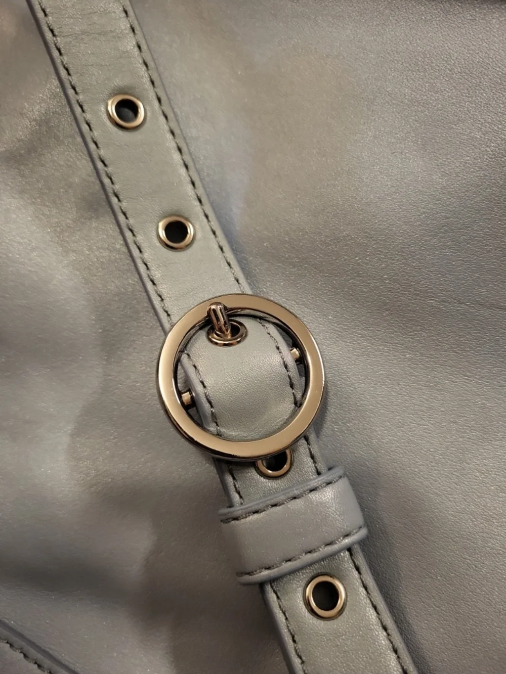 Coach Leather Shoulder Bag in Light Blue